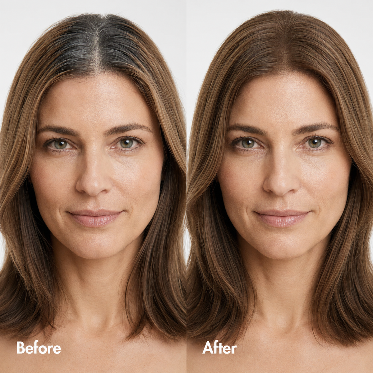 Before and after root coverage